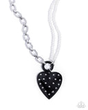 Mismatched Merger Black ✧ Necklace