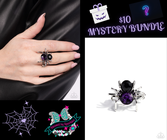 Black Widow Spider Bite Purple ✧ Ring Bundle