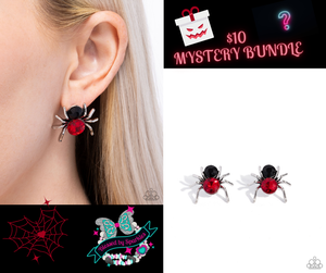 Black,Earrings Post,Halloween,Red,Black Widow Red ✧ Post Earrings Bundle