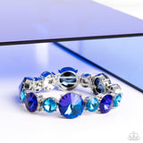 Refreshing Radiance Blue ✧ Stretch UV Shimmer Bracelet