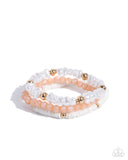 Sensible Shells Orange ✧ Stretch Bracelet