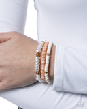 Sensible Shells Orange ✧ Stretch Bracelet