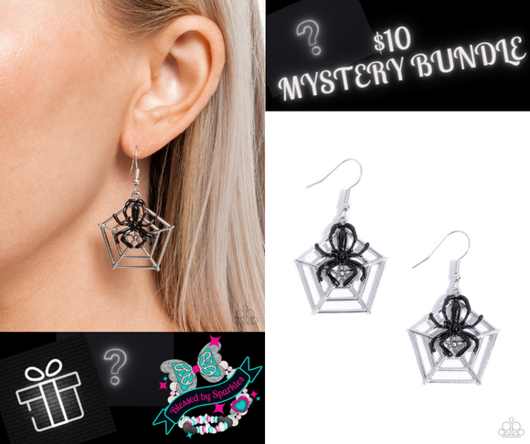 Spiderweb Statement Black ✧ Earrings Bundle