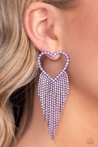 Earrings Post,Exclusive,Favorite,Hearts,Purple,Sumptuous Sweethearts Purple ✧ Heart Post Earrings & Surprise Bundle