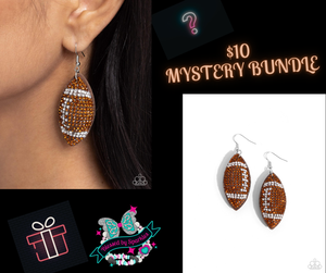 Brown,Earrings Fish Hook,Sports,Thrilling Touchdown Brown ✧ Earrings Bundle