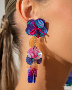 Earrings Post,Exclusive,Life of the Party,Multi-Colored,Purple,Under the Waves Purple ✧ Earrings