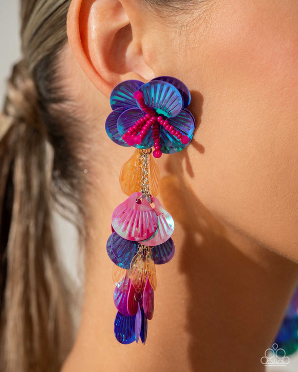 Under the Waves Purple ✧ Earrings