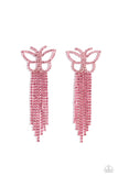 Billowing Butterflies Pink ✧ Butterfly Post Earrings