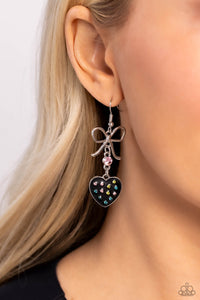 Black,Earrings Fish Hook,Light Pink,Pink,BOW Away Zone Black ✧ Earrings