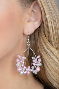 Earrings Fish Hook,Light Pink,Pink,Marina Banquet Pink ✧ Earrings