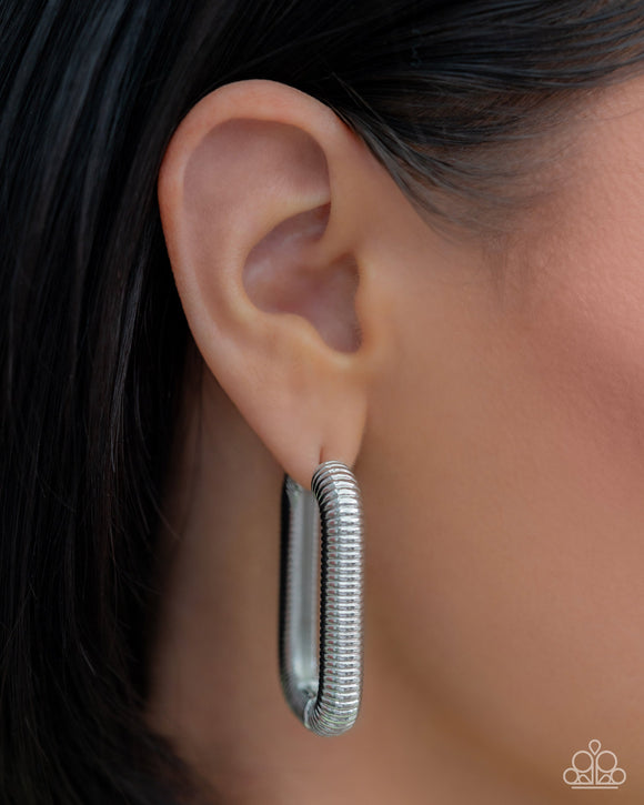 Spiral Supply Silver ✧ Hoop Earrings