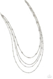 Studded Shimmer Silver ✧ Necklace
