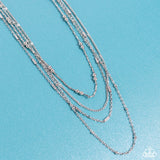 Studded Shimmer Silver ✧ Necklace