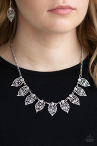 Necklace Short,Silver,Leafy Lagoon Silver ✧ Necklace