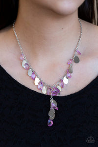 Necklace Short,Purple,Sailboat Sunsets Purple ✨ Necklace