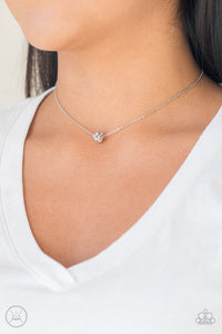Necklace Choker,Necklace Short,White,Modest Shine White ✧ Choker Necklace
