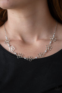 Necklace Short,Silver,Always Abloom Silver ✧ Necklace