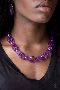 Necklace Short,Purple,Ice Queen Purple ✨ Necklace
