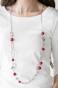 Necklace Long,Red,All About Me Red ✧ Necklace