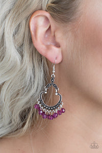Earrings Fish Hook,Purple,Babe Alert Purple ✧ Earrings