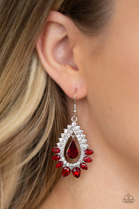 Earrings Fish Hook,Red,Boss Brilliance Red ✧ Earrings