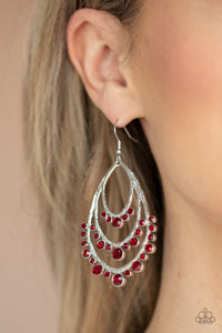 Earrings Fish Hook,Red,Break Out In TIERS Red ✧ Necklace
