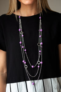 Necklace Long,Purple,Brilliant Bliss Purple ✧ Necklace