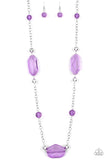 Crystal Charm Purple ✨ Necklace Long