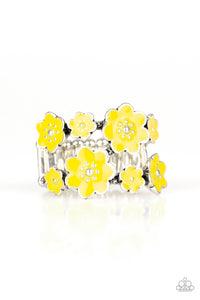 Ring Wide Back,Yellow,Floral Crowns Yellow ✧ Ring