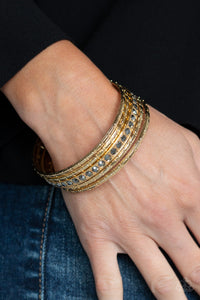 Bracelet Bangle,Gold,Hematite,Glitzy Grunge Gold ✧ Bangle Bracelet