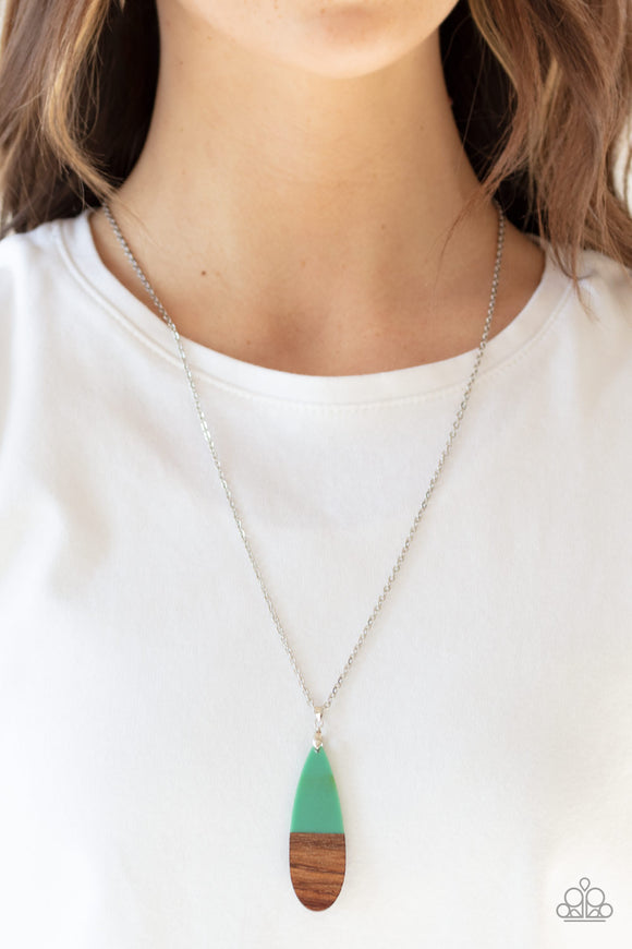 Going Overboard Green ✨ Necklace Long