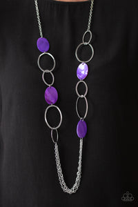 Necklace Long,Purple,Kaleidoscope Coasts Purple ✨ Necklace