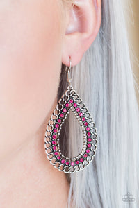 Earrings Fish Hook,Pink,Mechanical Marvel Pink ✧ Earrings