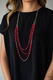 New York City Chic Red ✨ Necklace Long