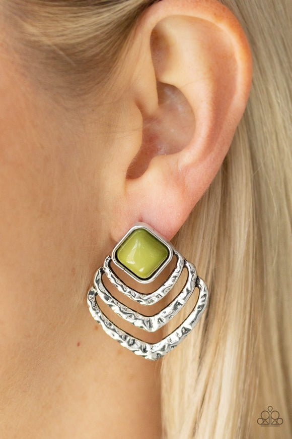 Rebel Ripple Green ✧ Post Earrings Post Earrings