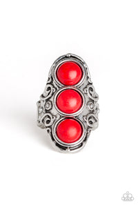 Red,Ring Wide Back,Sahara Soul Red ✧ Ring