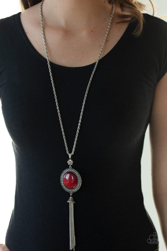 Serene Serendipity Red ✨ Necklace Long