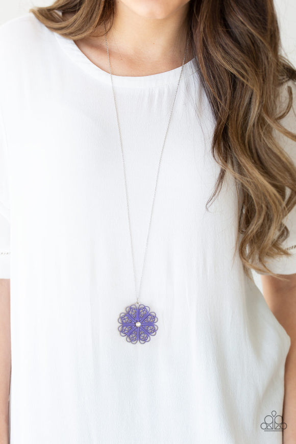 Spin Your PINWHEELS Purple ✨ Necklace Long