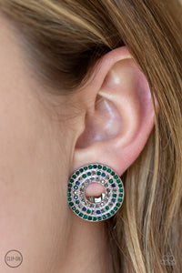 Earrings Clip-On,Multi-Colored,Spun Out On Shimmer Multi ✧ Clip-On Earrings