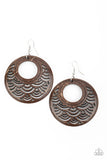 Tropical Canopy Brown ✧ Wood Earrings Earrings