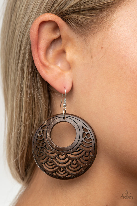 Tropical Canopy Brown ✧ Wood Earrings Earrings