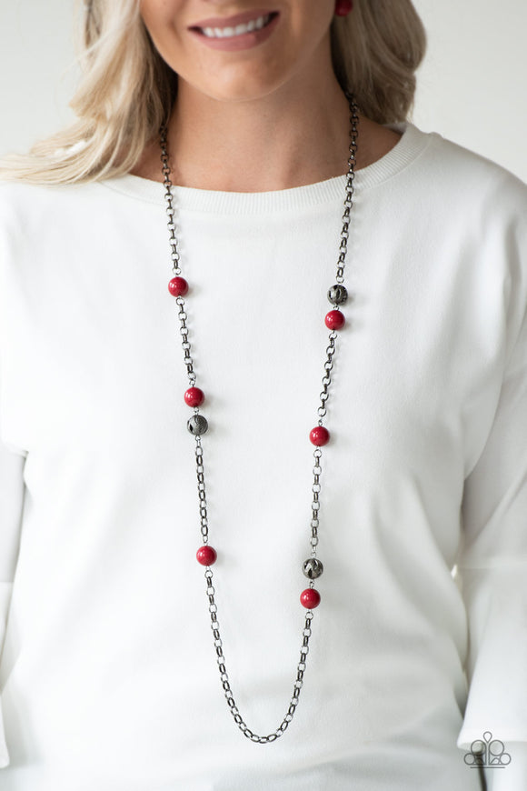Fashion Fad Red ✨ Necklace Long