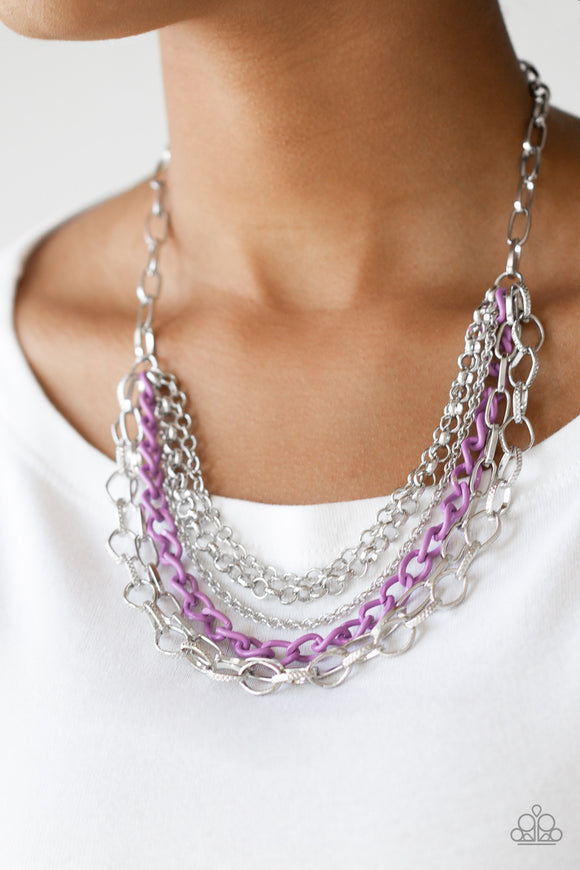 Color Bomb Purple ✨ Necklace Short