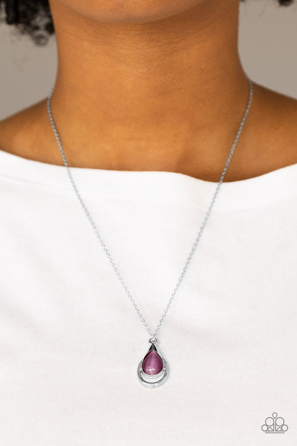 Just Drop It! Purple ✨ Necklace Short