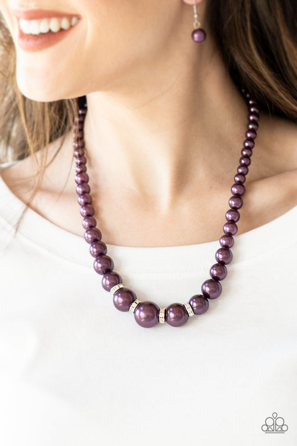 Party Pearls Purple ✨ Necklace Short