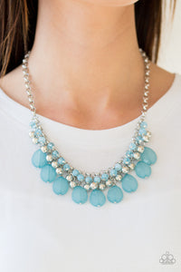 Blue,Necklace Short,Trending Tropicana Blue ✨ Necklace