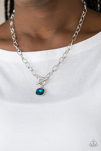 Blue,Necklace Short,Necklace Toggle,Dynamite Dazzle Blue ✨ Necklace