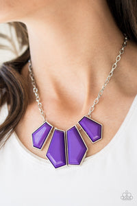 Necklace Short,Purple,Get Up and GEO Purple ✨ Necklace