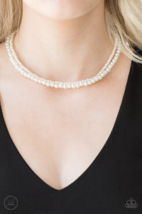 Necklace Choker,Necklace Short,White,Ladies' Choice White ✧ Choker Necklace