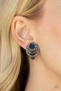 Blue,Earrings Clip-On,Epic Epicenter Blue ✧ Clip-On Earrings